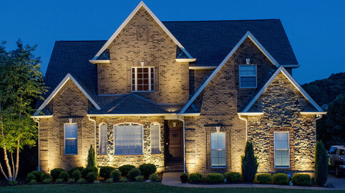 home exterior accent lighting